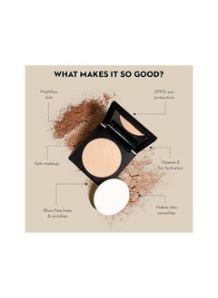 SUGAR SUGAR Cosmetics Dream Cover Matte Compact Powder With SPF 15 & Vitamin E | Pressed Setting Powder | Blurs Pores | 6gm - 30 Chococcino  - Image 3