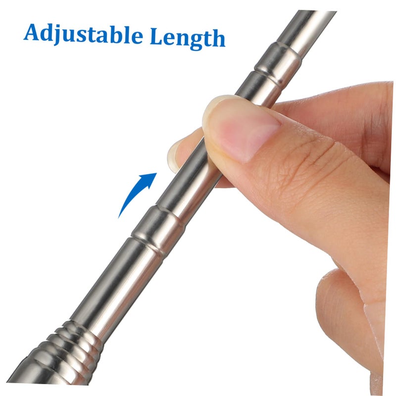 Retractable Motorcycle Handlebar Flag Pole Mount Stainless Steel Bracket 4 Pack - Image 4