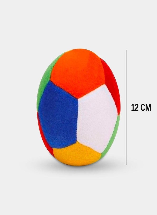 EITHEO Plush Soft Toy Ball for Baby and Kids - Super Soft Ball for Safe and Joyful Play(10cm)(Multicoloured) - Image 3