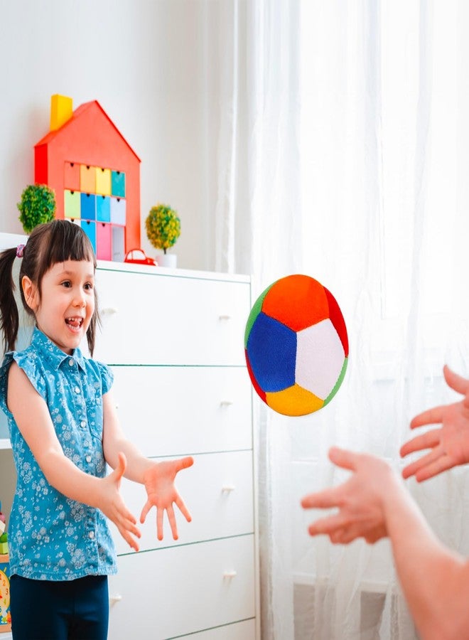 EITHEO Plush Soft Toy Ball for Baby and Kids - Super Soft Ball for Safe and Joyful Play(10cm)(Multicoloured) - Image 2