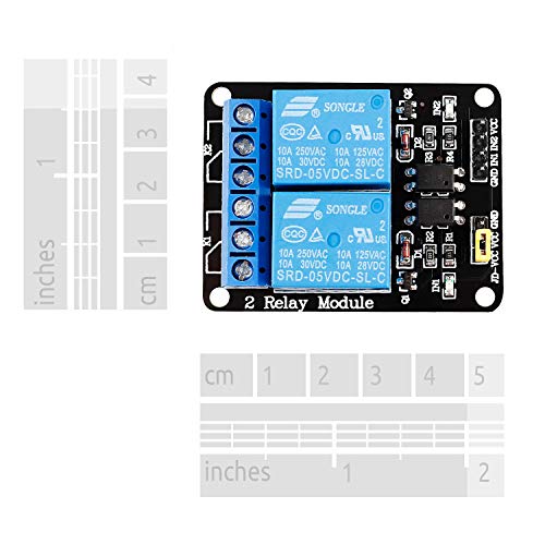 SunFounder 2 Channel DC 5V Relay Module with Optocoupler Low Level Trigger Expansion Board Compatible with Arduino R3 MEGA 2560 1280 DSP ARM PIC AVR STM32 Raspberry Pi - Image 5