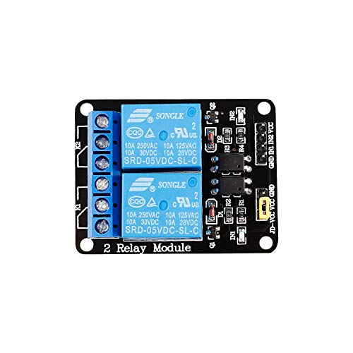 SunFounder 2 Channel DC 5V Relay Module with Optocoupler Low Level Trigger Expansion Board Compatible with Arduino R3 MEGA 2560 1280 DSP ARM PIC AVR STM32 Raspberry Pi - Image 2