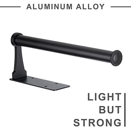 Honmein Paper Towel Holder, Aluminum Alloy Paper Towel Holders, Stylish Wall Mount and Under Cabinet Paper Towel Holders for Easy Access (Black) - Image 2