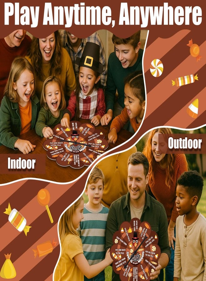 Marspark Thanksgiving Games Fall Festival Games 10.2'' Fall Carnival Spinner Candy Challenge Thanksgiving Party Favors for School Classroom Family Birthday Party Activities - Image 5