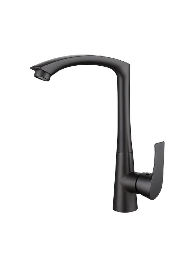 Aqua Drop Elegant and Modern Design Stainless Steel Kitchen Mixer Black 1 x 1 x 1 cm JS-K099B
