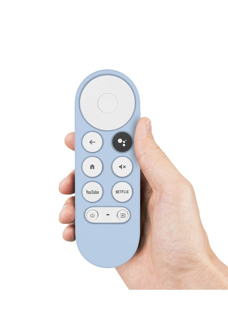 Silicone Protective Case Holder Skin Shockproof Anti-Slip Bumper Cover Sleeve Skin Protector Compatible with Google Chromecast Remote Control Google 2020 Voice Remote - Image 3