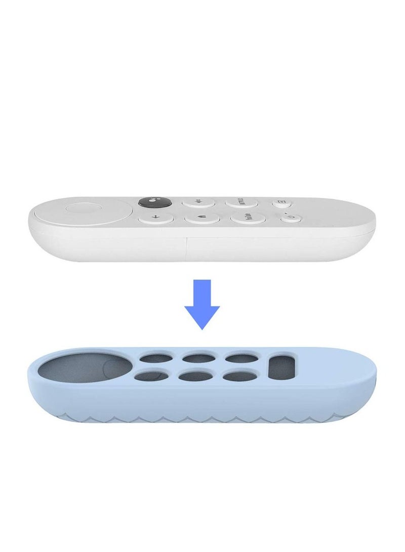 Silicone Protective Case Holder Skin Shockproof Anti-Slip Bumper Cover Sleeve Skin Protector Compatible with Google Chromecast Remote Control Google 2020 Voice Remote - Image 4