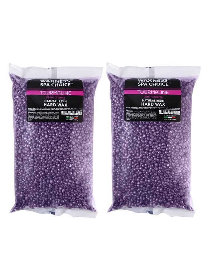 Waxness Spa Choice Tourmaline Demi Creamy Hard Wax Beads 2.2 lb / 1 kg Pack of 2 - Image 1