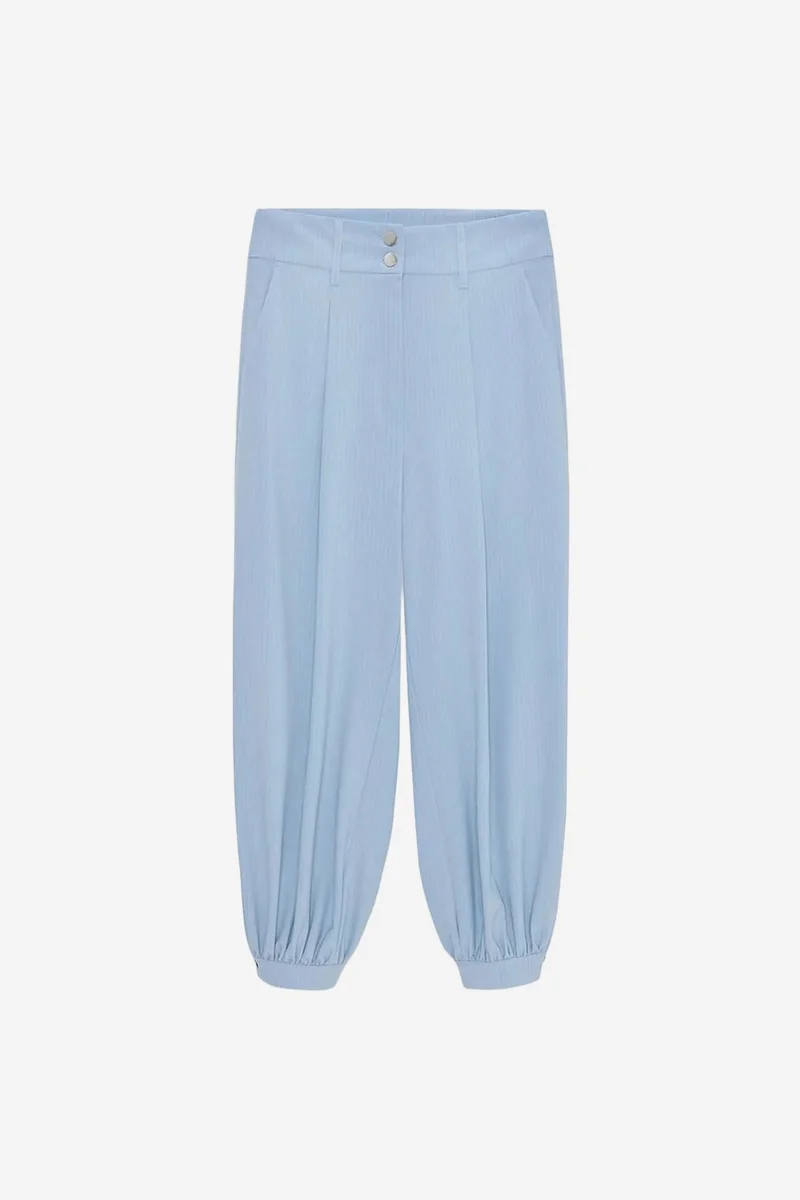 DILVIN Striped High Waisted Wide Leg Trousers