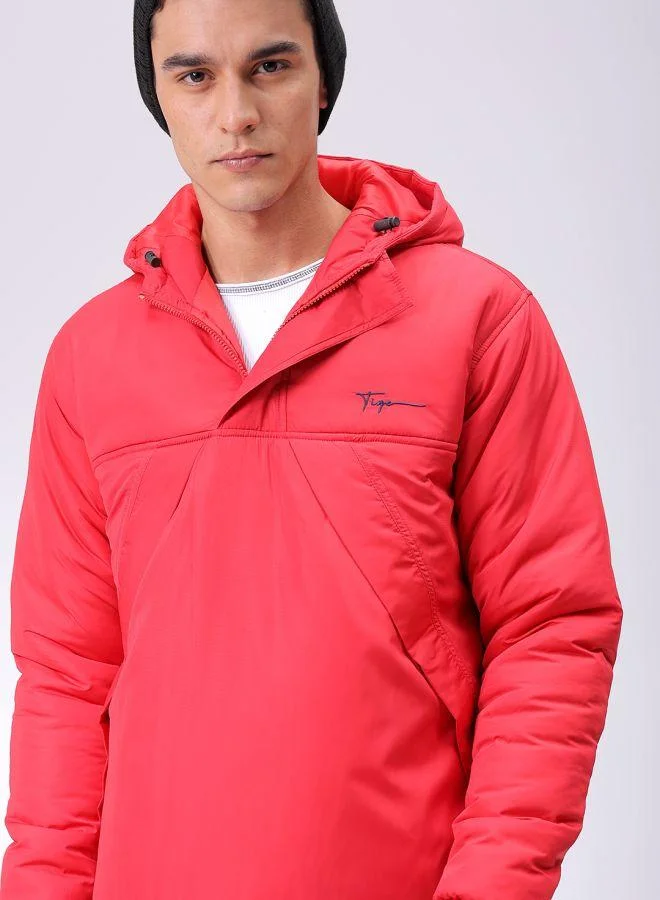 ذا انديان كراج كو Men Slim Fit Solid Puffer Jackets