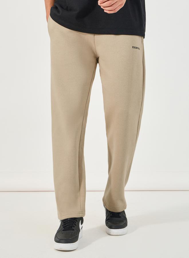 Styli Essential Print Relaxed Fit Open Hem Joggers  - Image 1