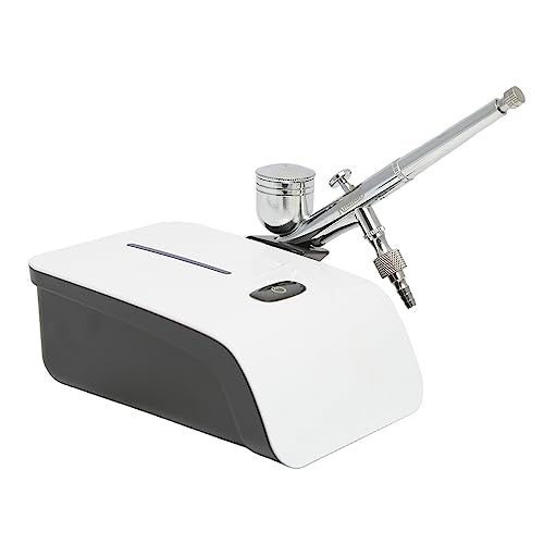 Khaitan Mini Airbrush Kit With Compressor Dual Action Airbrush (Pen Gun) for Cake Decoration,Make Up,Nails Design,Tattoo,Model Painting Airbrush - Image 1