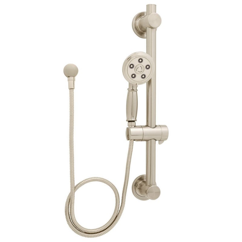 Speakman VS-3411-BN Alexandria Anystream Handheld Shower Head With Hose and 24-Inch ADA Grab Bar, Brushed Nickel - Image 4