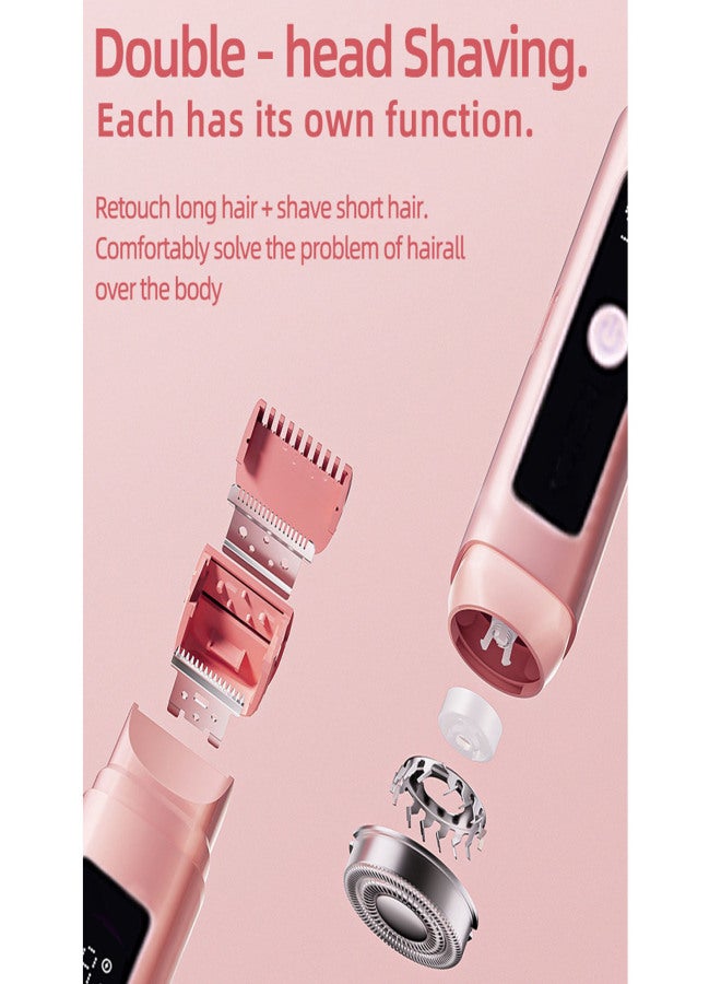 Women's dual head electric shaver   pink - Image 4