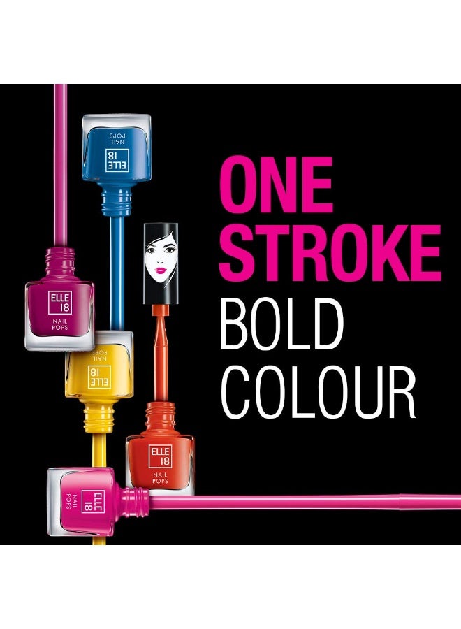 Elle 18 Nail Pops Nail Color 164, Matte & Glossy Finish, 5Ml - Image 2