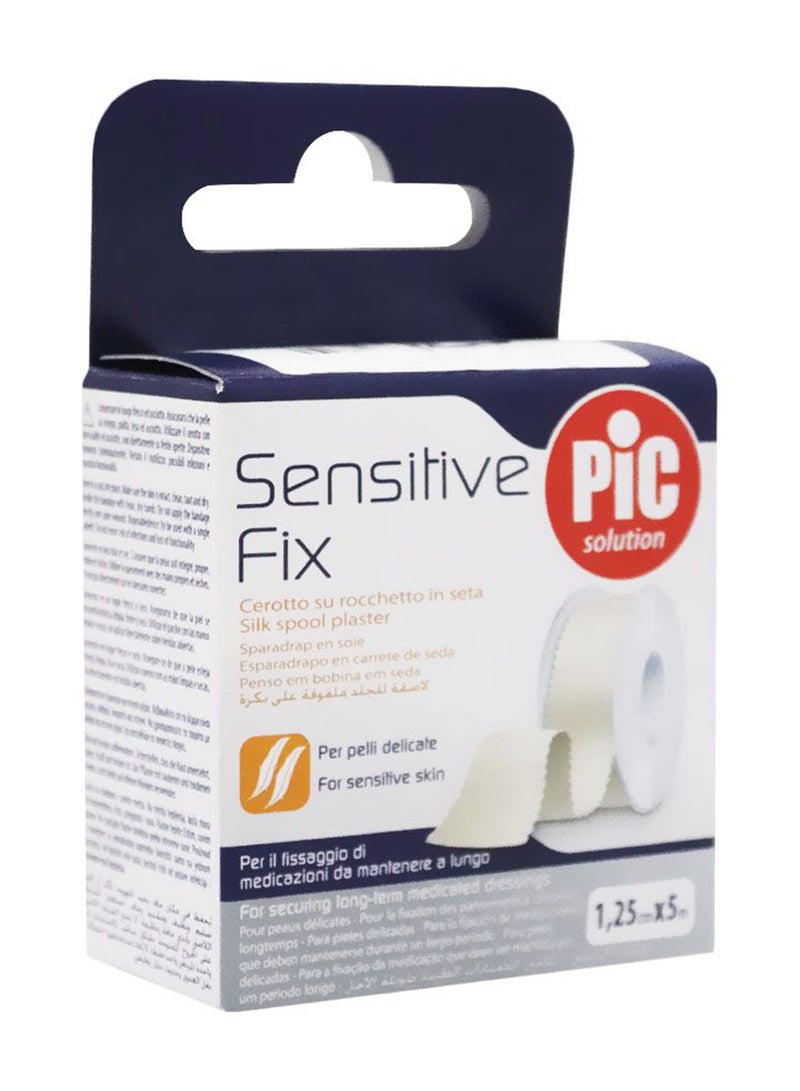 PIC لصقة حرير حساسة فكس 1.25 سم × 5 م