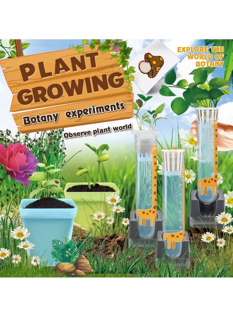 مجموعة STEAM التعليمية لزراعة النباتات - مجموعة علم النبات والعلوم مع 32 أداة للأطفال - Image 4