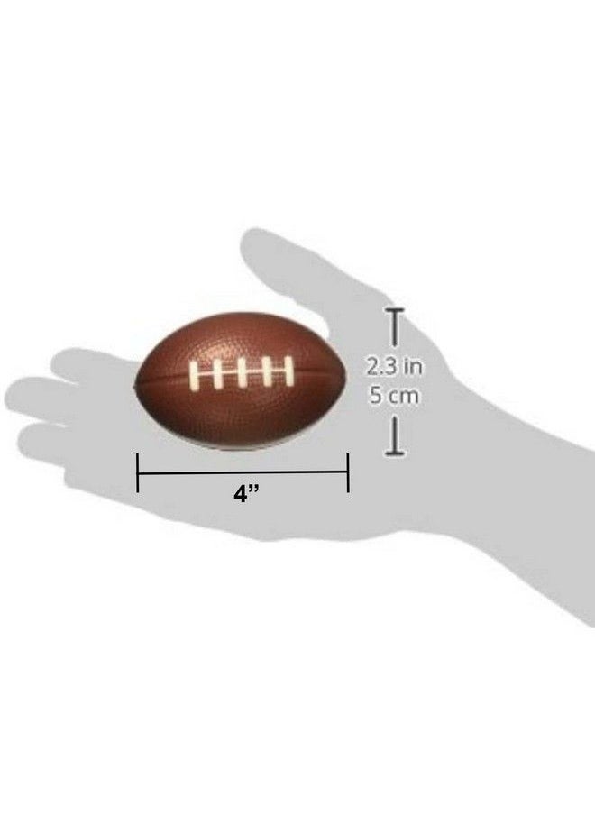 GiftExpress - 1 Dozen 4" Foam Mini Football Stress Balls Mini Sport Balls Superbowl Decoration Party Favor Football Themed Party Supplies And Giveaways (Football) - Image 1