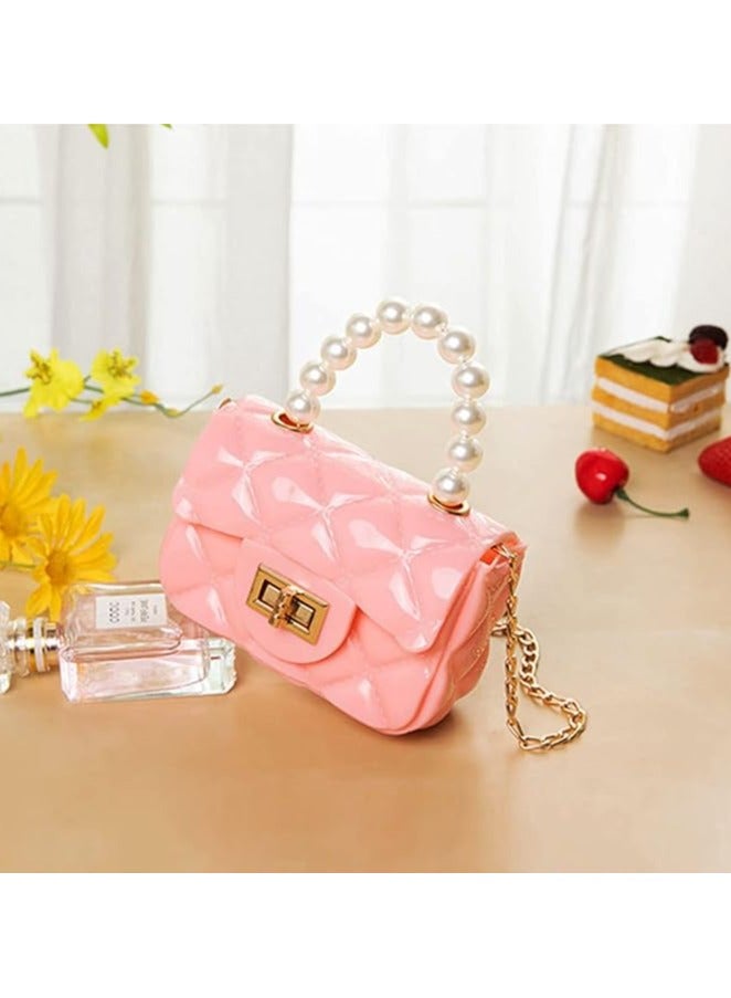 Little Girls Mini Purse Cute Crossbody Bag for Princesses pink - Image 4