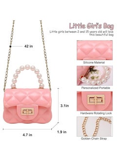 Generic Little Girls Mini Purse Cute Crossbody Bag for Princesses pink  - Image 5