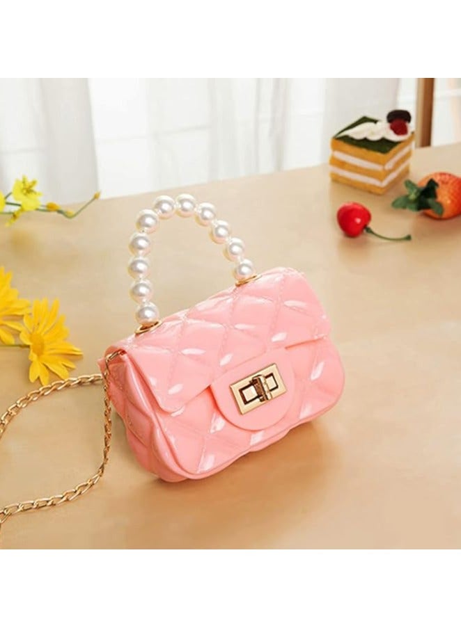 Little Girls Mini Purse Cute Crossbody Bag for Princesses pink - Image 2