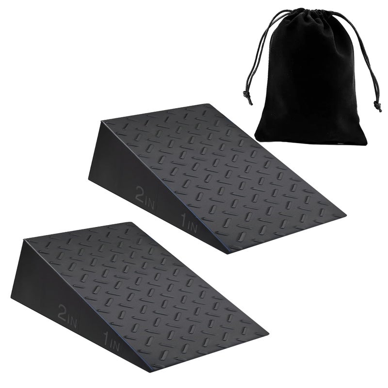 HarderWill Squat Wedge for Prefessional Trainer: 2Pcs Squat Heel Wedge Block Protable Calf Raise Block Improve Mobility and Performance - Image 1