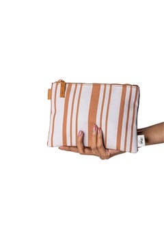 Citron Brand Multipurpose Zipper Pouch Caramel - Everyday Lightweight, Plastic - Free Storage For Toiletries, Pens, Cosmetics, And More  - Image 5