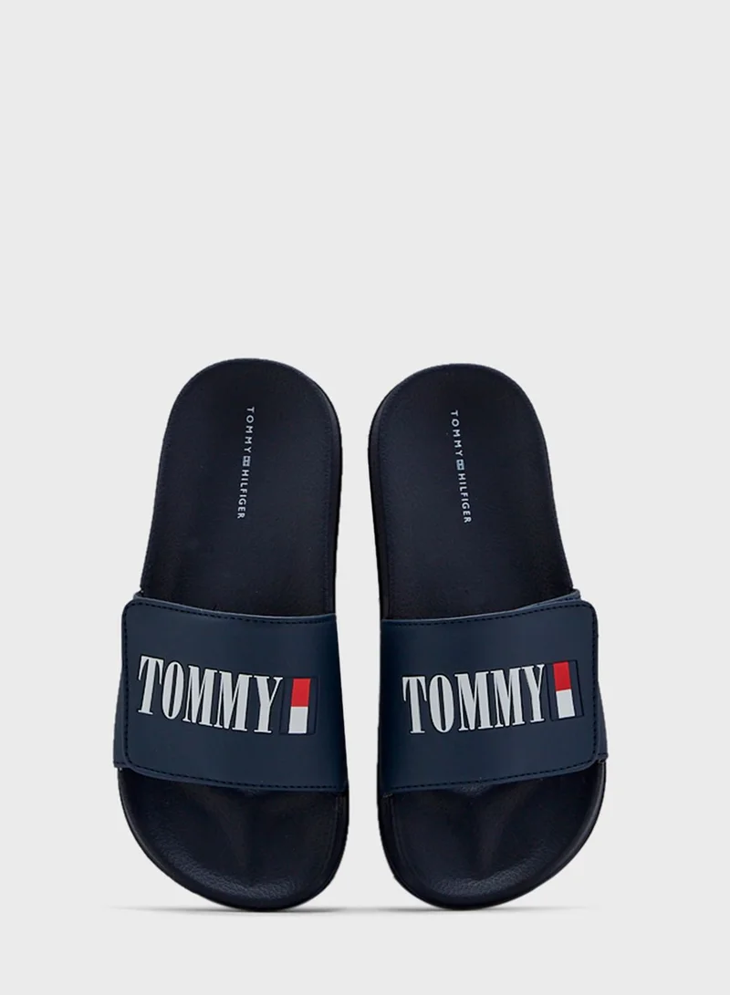 TOMMY HILFIGER Youth Logo Slide