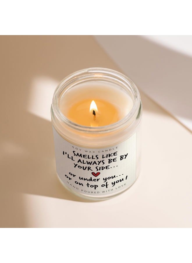 Shqiueos Anniversary Funny Gifts for Men Women Candle Lavender Scented 7 Oz, I Love You Gift for Him Her, Romantic Birthday Present for Boyfriend Girlfriend Couples Husband Wife Christmas Valentines - Image 5