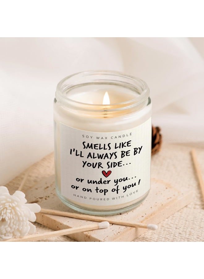Shqiueos Anniversary Funny Gifts for Men Women Candle Lavender Scented 7 Oz, I Love You Gift for Him Her, Romantic Birthday Present for Boyfriend Girlfriend Couples Husband Wife Christmas Valentines - Image 4
