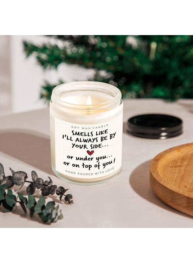 Shqiueos Anniversary Funny Gifts for Men Women Candle Lavender Scented 7 Oz, I Love You Gift for Him Her, Romantic Birthday Present for Boyfriend Girlfriend Couples Husband Wife Christmas Valentines - Image 2
