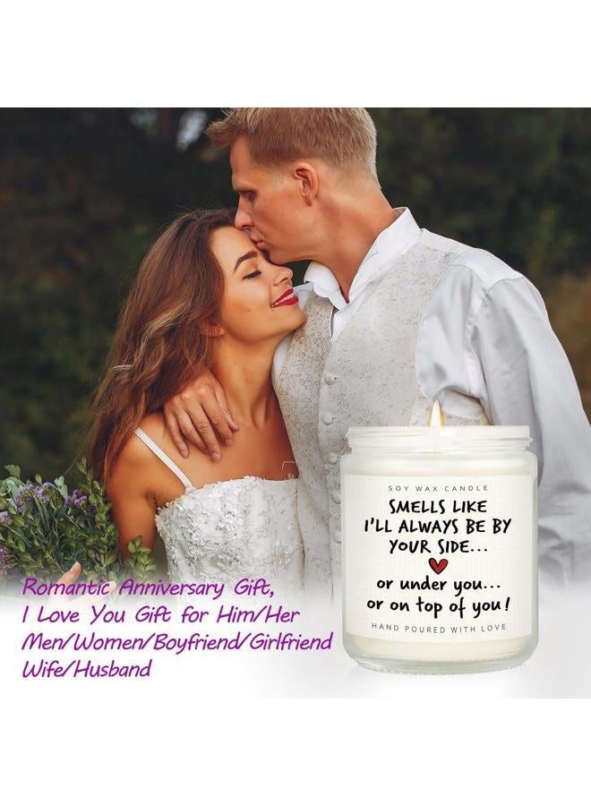 Shqiueos Anniversary Funny Gifts for Men Women Candle Lavender Scented 7 Oz, I Love You Gift for Him Her, Romantic Birthday Present for Boyfriend Girlfriend Couples Husband Wife Christmas Valentines - Image 3