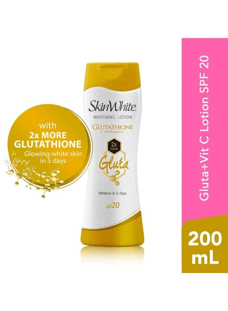 Glutathione +Vitamin C Lotion Spf 20 , 200 ML