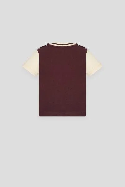 شوبيت Beige and Bordo T-shirt Printed - Choupette