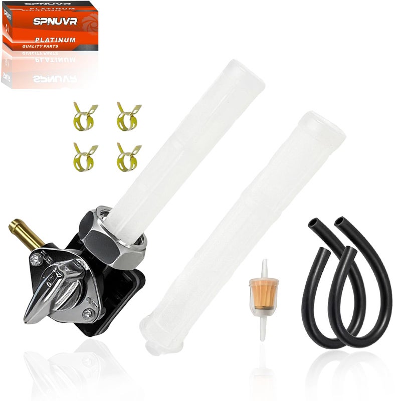 SPNUVR Fuel Valve Petcock with Male Thread Compatible with Motorcycle Harley FLST FXST FLT FXD 19952001 1340cc Replace 6133894D - Image 2