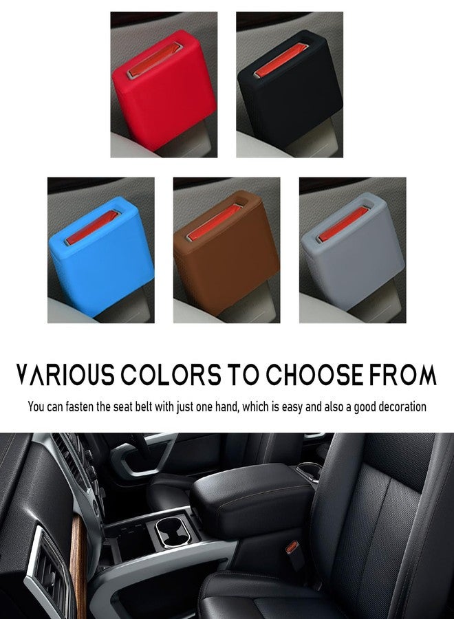 Ohleats 2 PCS Seat Belt Buckle Holder, Silicone Buckle Booster Raises Your Seat Belt for Easy Access, Buckle Cover Makes Receptacle Upright Buckling, Car Accessories for Kids (Black) - Image 5