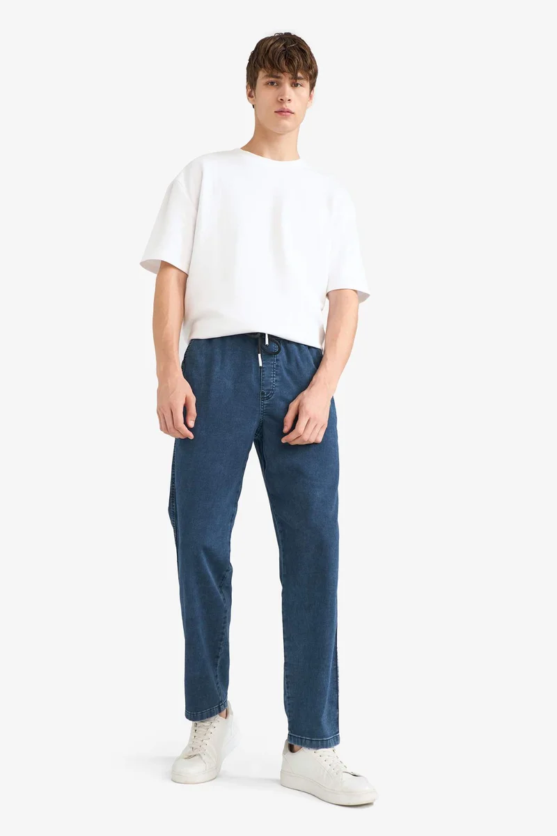 ديفاكتو Washed Wide Leg Jeans