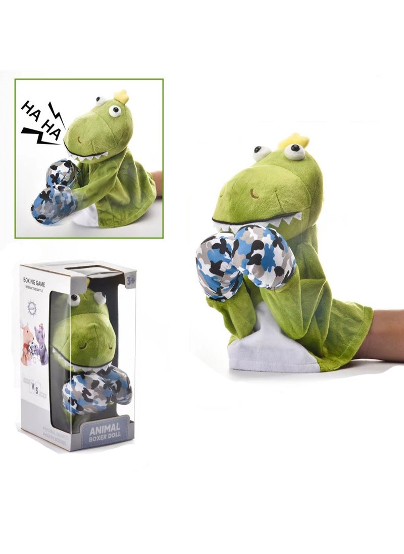 Generic - New And Unique Interactive Hand Puppet Toys, Glove Performance Puppets, Voice-Making Finger Puppets (Boxing Dinosaur) - Image 1