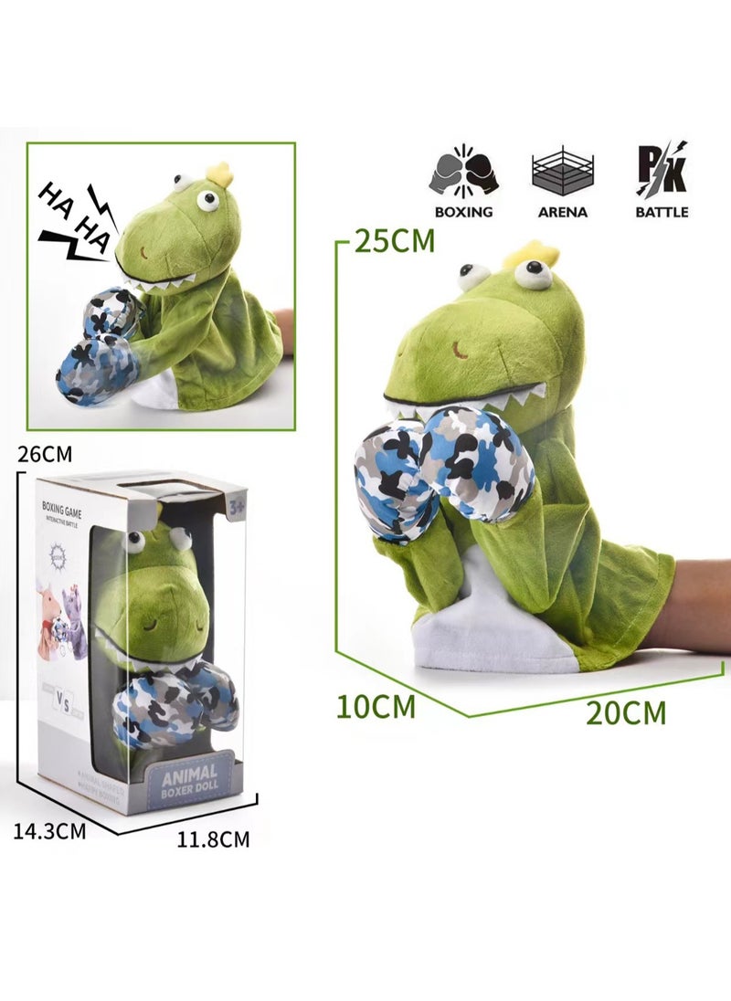 Generic - New And Unique Interactive Hand Puppet Toys, Glove Performance Puppets, Voice-Making Finger Puppets (Boxing Dinosaur) - Image 1