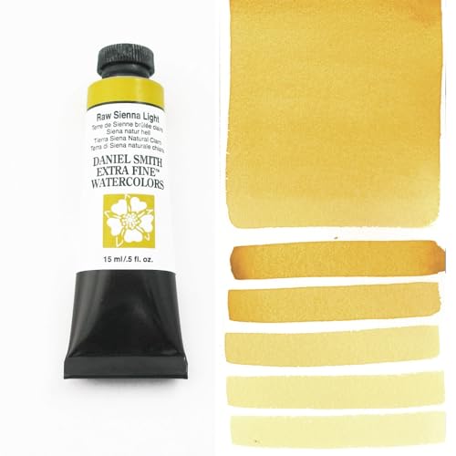 Daniel Smith Extra Fine Watercolor Paint, 15ml Tube, Raw Sienna Light, 284600233 - Image 2