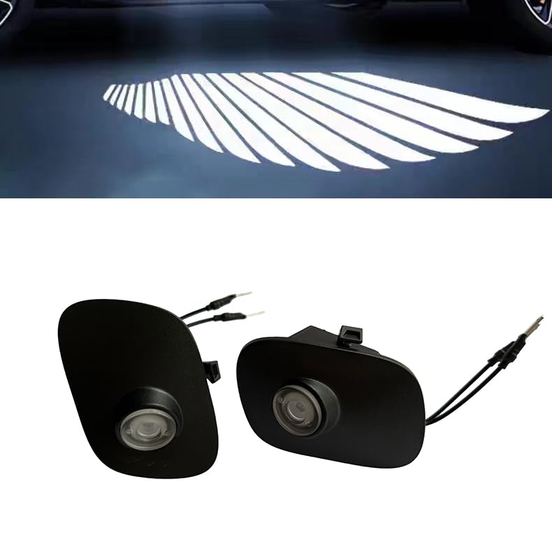 MKRLSTKM 2Pcs Side Mirror Logo LED Welcome Lights Puddle Lamp Projector Door Light Floor Light Accessories Suitable for Ford F150 F250 F350 2015 2016 2017 2018 2019 2020 2021 2022 2023 2024 2025 - Image 1