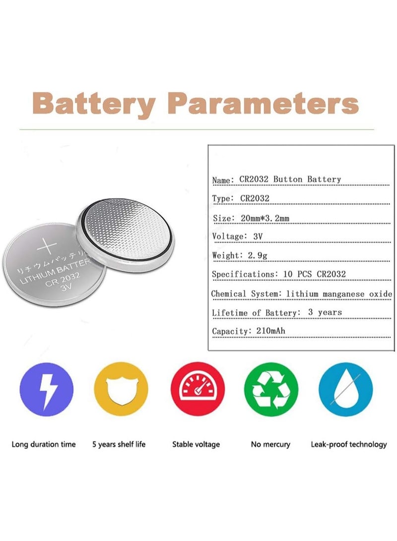 وبوت جي سي سي بطارية عملة ليثيوم CR2032 بجهد 3 فولت | عمر تخزين طويل وجهد مستقر مع تفريغ ذاتي منخفض | تغليف 5 قطع قياسي | لأجهزة الريموت والحواسيب وأجهزة قياس السكر والشموع الإلكترونية | معتمدة CE / RoHS - Image 5