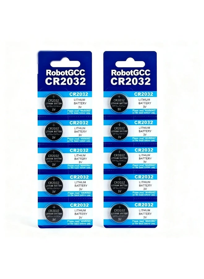 وبوت جي سي سي بطارية ليثيوم زرّية CR2032 بجهد 3 فولت عالية الجودة | سعة حقيقية وخلايا ممتازة مع جهد مستقر وتفريغ ذاتي منخفض | عبوة 5 قطع عالمية | لأجهزة التحكم، CMOS للكمبيوتر، أجهزة قياس السكر، الشموع والأجهزة الإلكترونية الصغيرة | معتمدة CE وRoHS - Image 2