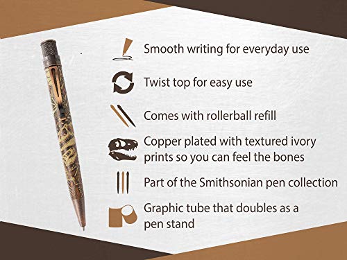 Retro 51 Tornado Smithsonian Rollerball Pen - Dino Fossil - Image 4