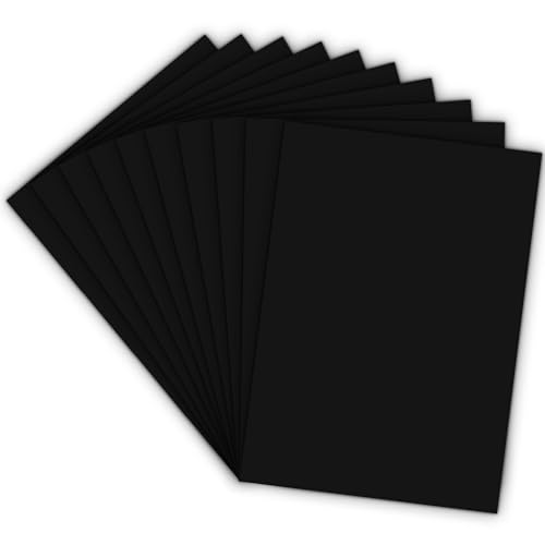 Lakeer A3 Black Paper 180-210 GSM Pack of 50 Sheets-Black - Coloured Paper, Best for Art & Craft Work, Project Work, - Image 1