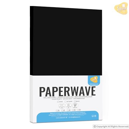 Lakeer A3 Black Paper 180-210 GSM Pack of 50 Sheets-Black - Coloured Paper, Best for Art & Craft Work, Project Work, - Image 2