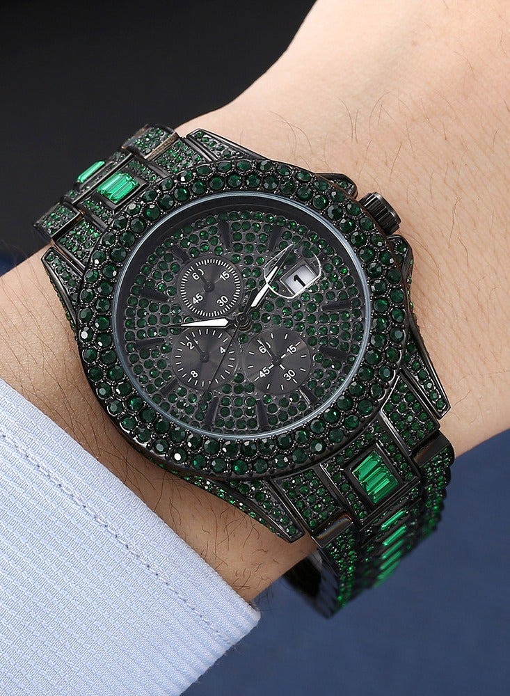 MISS FOX Colorful Diamond Men's Luminous Quartz Watch - Image 3