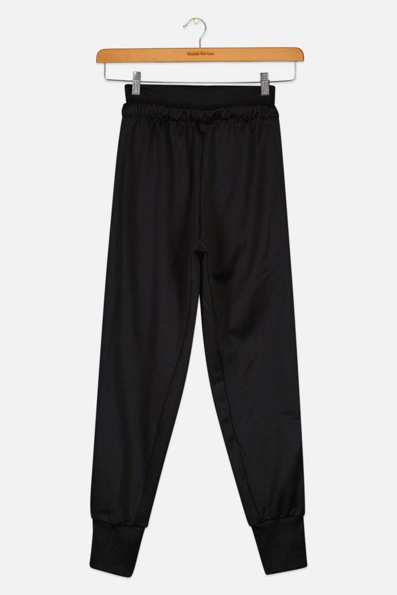 Adidas Kids Girl Loose Fit Training Sweatpants, Black - Image 2