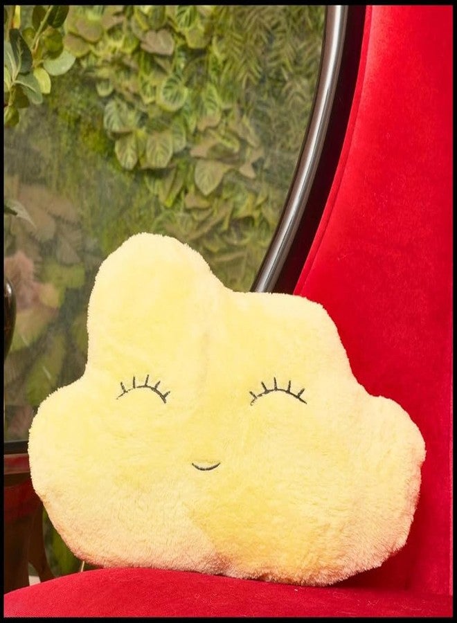 Humpy Hare Soft Plush Cloud Pillow Toy| Cot Cushion & Playtime Soft Toy for Kids, Children, and Babies | Stuffed Plush Pillow | Lemon Yellow |Pack of 1