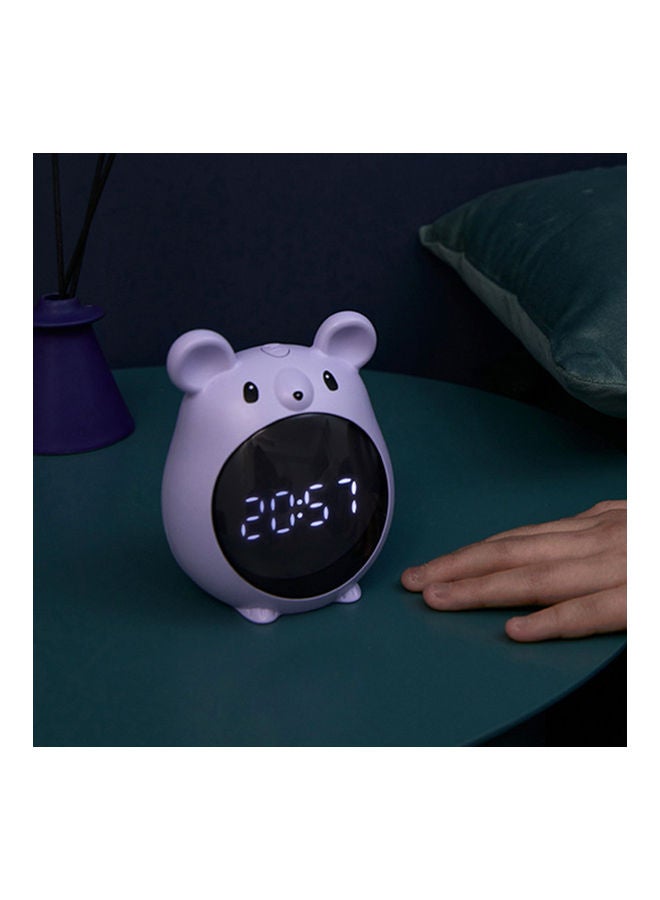 Cartoon Alarm Clock Pink 10.8x9x7.5cm